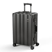 スーツケース アルミフレームタイプ ストッパー付き TSAロック搭載 Lサイズ 旅行日数目安:1週間以上 95L ガンブラック NT-ZB1101 ガンブラック L