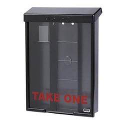 インフォポスト 「SNAP SHUT」 屋外用チラシケース A4サイズ 黒 ♯31050