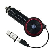 DC充電器 リールタイプ ケーブル長70cm 出力5Wモデル ブラック Type-C変換付き DKJ-R1 BK2
