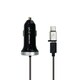 DC充電器 USB-A 1ポート搭載 ケーブル長1.5m 出力12Wモデル ブラック Type-C変換付き DKJ-24SP BK2
