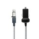 DC充電器 ストロングケーブル 1.5m 出力12Wモデル Type-C変換付き DKJ-NM24B2