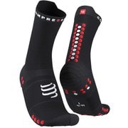 プロ レーシング ソックス V4.0 ラン ハイ ユニセックス ランニングウェア ソックス BLACK/RED サイズT1(足底:22-24cm) XU00046B