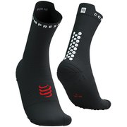 プロ レーシング ソックス V4.0 ラン ハイ ユニセックス ランニングウェア ソックス BLACK/WHITE サイズT3（足底：26.5-28.5cm） XU00046B