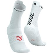プロ レーシング ソックス V4.0 ラン ハイ ユニセックス ランニングウェア ソックス WHITE/BLACK サイズT1（足底：22-24cm） XU00046B