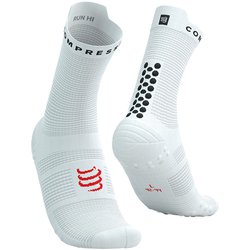 プロ レーシング ソックス V4.0 ラン ハイ ユニセックス ランニングウェア ソックス WHITE/BLACK サイズT3（足底：26.5-28.5cm） XU00046B