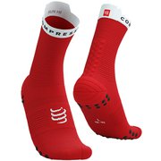 プロ レーシング ソックス V4.0 ラン ハイ ユニセックス ランニングウェア ソックス RED/WHITE サイズT4(足底:29-31cm) XU00046B