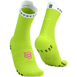 プロ レーシング ソックス V4.0 ラン ハイ ユニセックス ランニングウェア ソックス SAFE YELLOW/WHITE サイズT3（足底：26.5-28.5cm） XU00046B