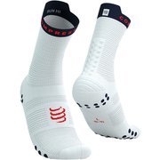 プロ レーシング ソックス V4.0 ラン ハイ ユニセックス ランニングウェア ソックス WHITE/BLUES サイズT2（足底：24.5-26cm） XU00046B