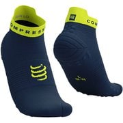 プロ レーシング ソックス V4.0 ラン ロー ユニセックス ランニングウェア ソックス BLUES/GREEN SHEEN サイズT3(足底:26.5-28.5cm) XU00047B