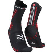 プロ レーシング ソックス V4.0 トレイル ユニセックス ランニングウェア ソックス BLACK/RED サイズT1(足底:22-24cm) XU00048B