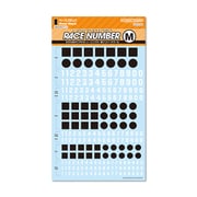 RND-M-BBL レースナンバーデカール M ベースブラック 1枚入 [プラモデル用品]