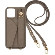 BS-XP5-5-DT [Xperia5 V 用 ケース ベルト付きショルダーケース スマホケース ショルダータイプ くすみカラー スタンド機能 エレガンテ Elegante/ダークトープ]