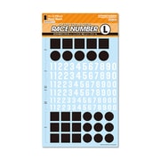 RND-L-BBL レースナンバーデカール L ベースブラック 1枚入 [プラモデル用品]