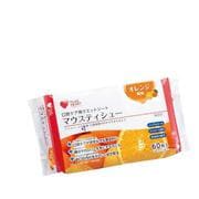 オオサキメディカル プラスハート PLUS HEART 口腔ケア用ウエットシート マウスティシュー オレンジ風味 日本製 60枚入 75041