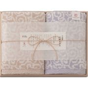 IM7750BL [今治謹製 紋織タオル タオルセット（バスタオル2枚） ブルー]