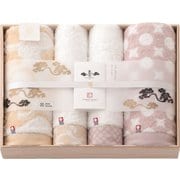 今治謹製 雲母唐長タオル タオルセット（コンパクトバスタオル×2、ロングフェイスタオル×2） KK79100