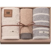 UR2325BL [URBAN RESEARCH（アーバンリサーチ） タオルセット（フェイスタオル×2枚、ウォッシュタオル×1枚） ブルー]