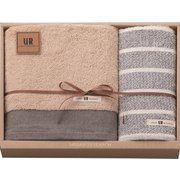 UR2335BL [URBAN RESEARCH（アーバンリサーチ） タオルセット（バスタオル×1枚、フェイスタオル×1枚） ブルー]