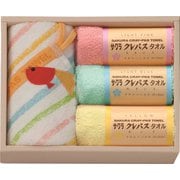 CR23200 [クレパスタオル タオルセット（ウォッシュタオル×1枚、タオルハンカチ×3枚）]
