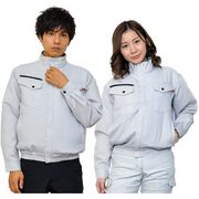 20112-L [空調長袖ブルゾン（ウェアのみ）日本製生地使用 20112 グレー L]