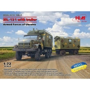 ICM 72817 1/72 ウクライナ軍 ZiL-131 w/トレーラー [組立式プラスチックモデル]