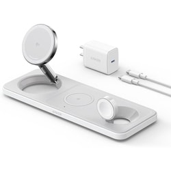 Anker MagGo Wireless Charging Station 3-in-1 Pad パッド型 ワイヤレス充電ステーション ホワイト B25M1N21