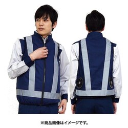 20271-L [空調付き安全ベスト（ウェアのみ）日本製超高耐光生地使用 20271 ネイビー L]