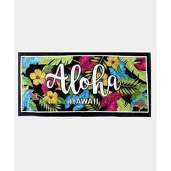 ハワイアンビーチタオル ALOHA LEAVES 4HWP0601
