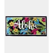 4HWP0601 [ハワイアンビーチタオル ALOHA LEAVES]