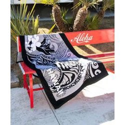 ハワイアンビーチタオル TATTOO 4HWP0601