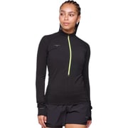 ベースジップ ロングスリーブ BASEZIP LONG SLEEVE 1156112 (BLK)ブラック XSサイズ [ランニングウェア シャツ レディース]