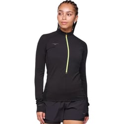 ベースジップ ロングスリーブ BASEZIP LONG SLEEVE 1156112 (BLK)ブラック Sサイズ [ランニングウェア シャツ レディース]