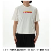 サンライズ グラフィック ロングスリーブ Tシャツ Hoka Sunrise Graphic LS Tee 1156218 ALBS ベージュ XSサイズ [ランニングウェア シャツ レディース]