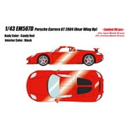 EM567D 1/43 ポルシェ カレラ GT 2004 Rear wing up キャンディレッド [レジンキャストミニカー]