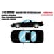 EM666C 1/43 ホンダ NSX-R NA1 1992 Head lamp open ベルリナブラック [レジンキャストミニカー]