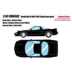 EM666C 1/43 ホンダ NSX-R NA1 1992 Head lamp open ベルリナブラック [レジンキャストミニカー]