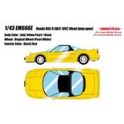 EM666E 1/43 ホンダ NSX-R NA1 1992 Head lamp open インディイエローパール [レジンキャストミニカー]