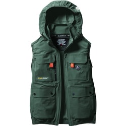 BURTLE AC2034 ベストカーキ XXLサイズ ハイバック 空調服 健康用品