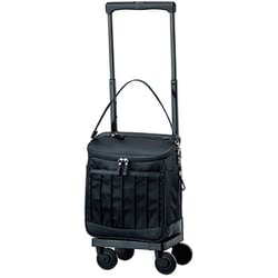 4輪ストッパー付 折り畳みトートバッグセット D-597 リニーエ（M21） ブラック