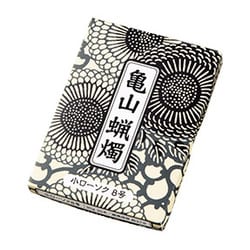 F0731-02-50 [A#145 カメヤマ 小ローソク 8号 90g 菊唐草]