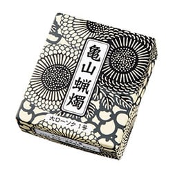 F0741-02-50 [A#201 カメヤマ 大ローソク 1号 225g 60本 47分 菊唐草]