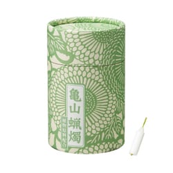 F0010-96-20 [和遊 10分蝋燭（植物原料配合） 菊唐草緑]
