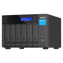 TVS-h674-i3-16G タワー型NAS 6ベイ インテル（R） Core（TM） i3-12100 プロセッサー搭載 ZFSベースのQuTS hero OS対応 TVS-H674