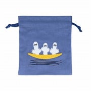 S2331810 限定 サガラ刺繍巾着 ムーミン ニョロニョロ B [キャラクターグッズ]