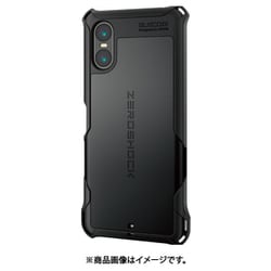 PM-X241ZEROBK [Xperia 10 VI SO-52E ケース ハイブリッド カバー 衝撃吸収 カメラレンズ保護設計 ストラップホール付 ZEROSHOCK ブラック]