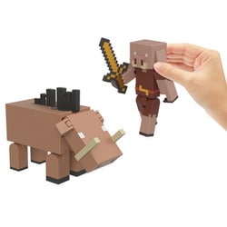 ヨドバシ.com - マテル Mattel HTN18 マインクラフト ベーシックフィギュア 2体セット ピグリンとホグリン [対象年齢：6歳～]  通販【全品無料配達】