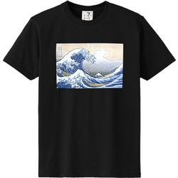 立体プリントTシャツ 神奈川沖浪裏 M