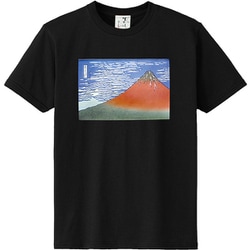 立体プリントTシャツ 赤富士 L