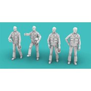 RMA144070 1/144 1960～1970年代 米軍パイロット 立姿勢 4体入り [組立式プラスチックモデル]