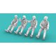 RMA72019 1/72 1960～1970年代 米軍パイロット 着座姿勢 4体入り [組立式プラスチックモデル]